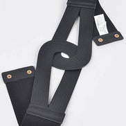 Faux Leather Elastic Belt