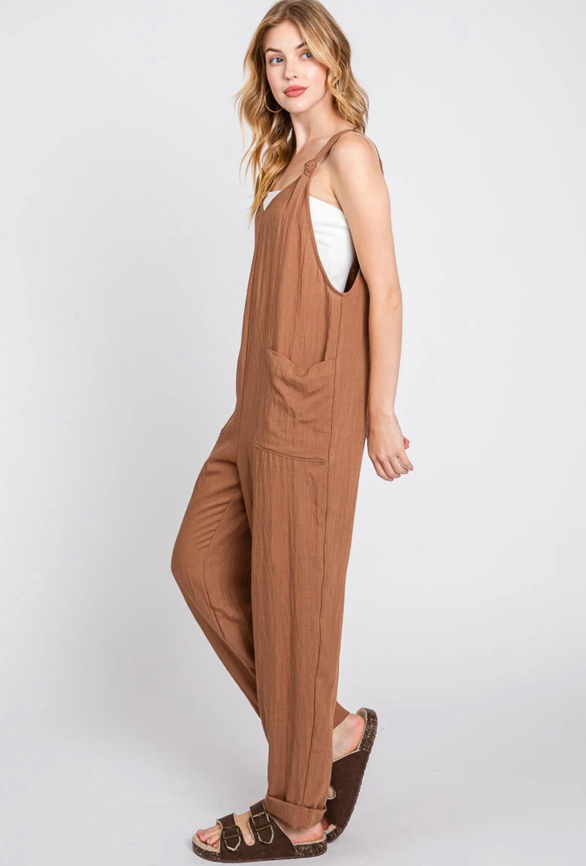 Front Pocketed Jumpsuit
