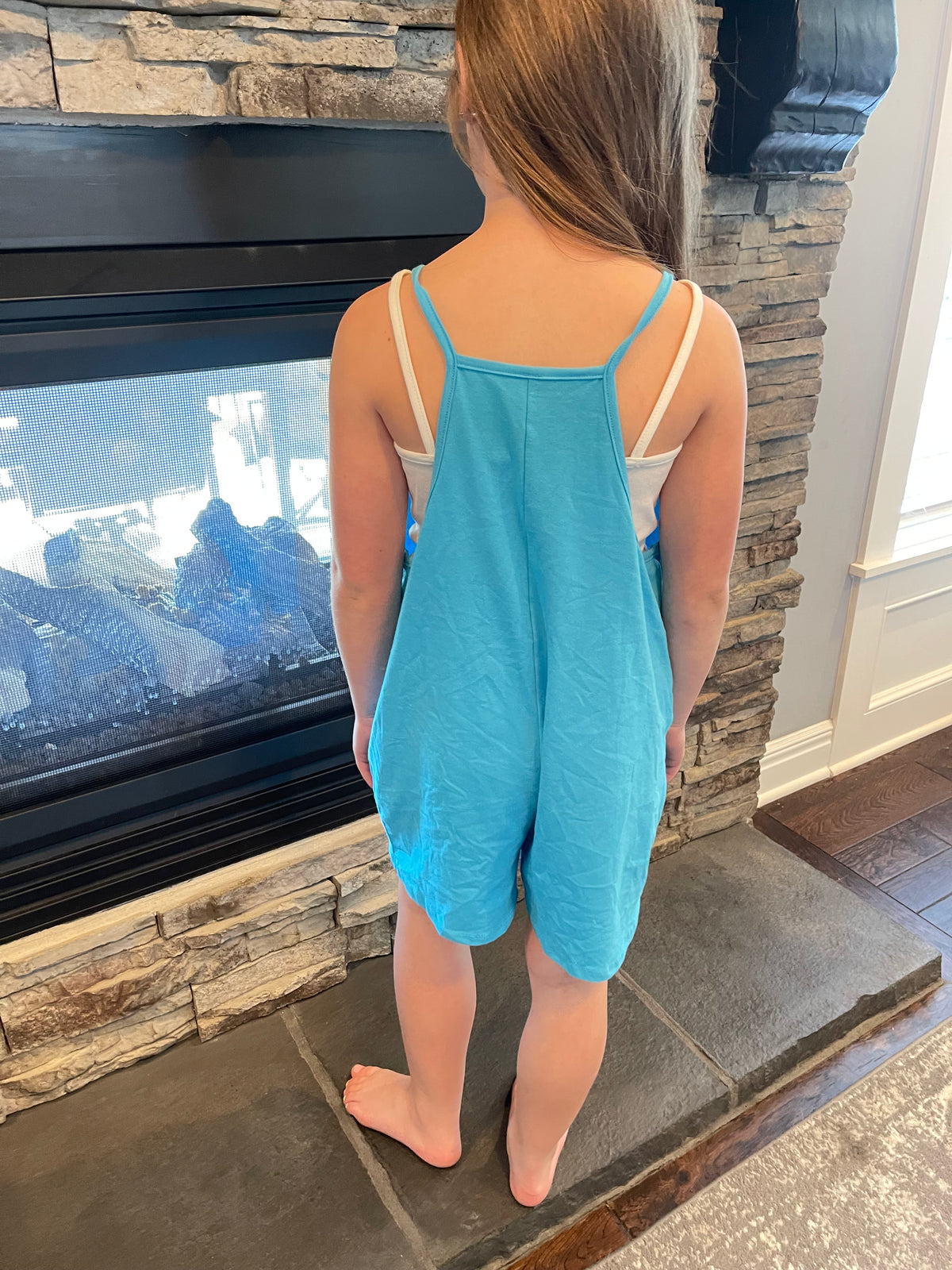 KIDS Cotton Romper w/ Pockets