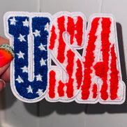 USA Stars & Stripes Chenille Patch (3 inch)