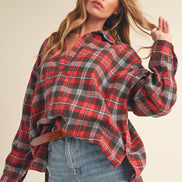 Plaid Pullover Shirt