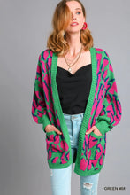 Load image into Gallery viewer, Wine Mix Cardigan Sweater
