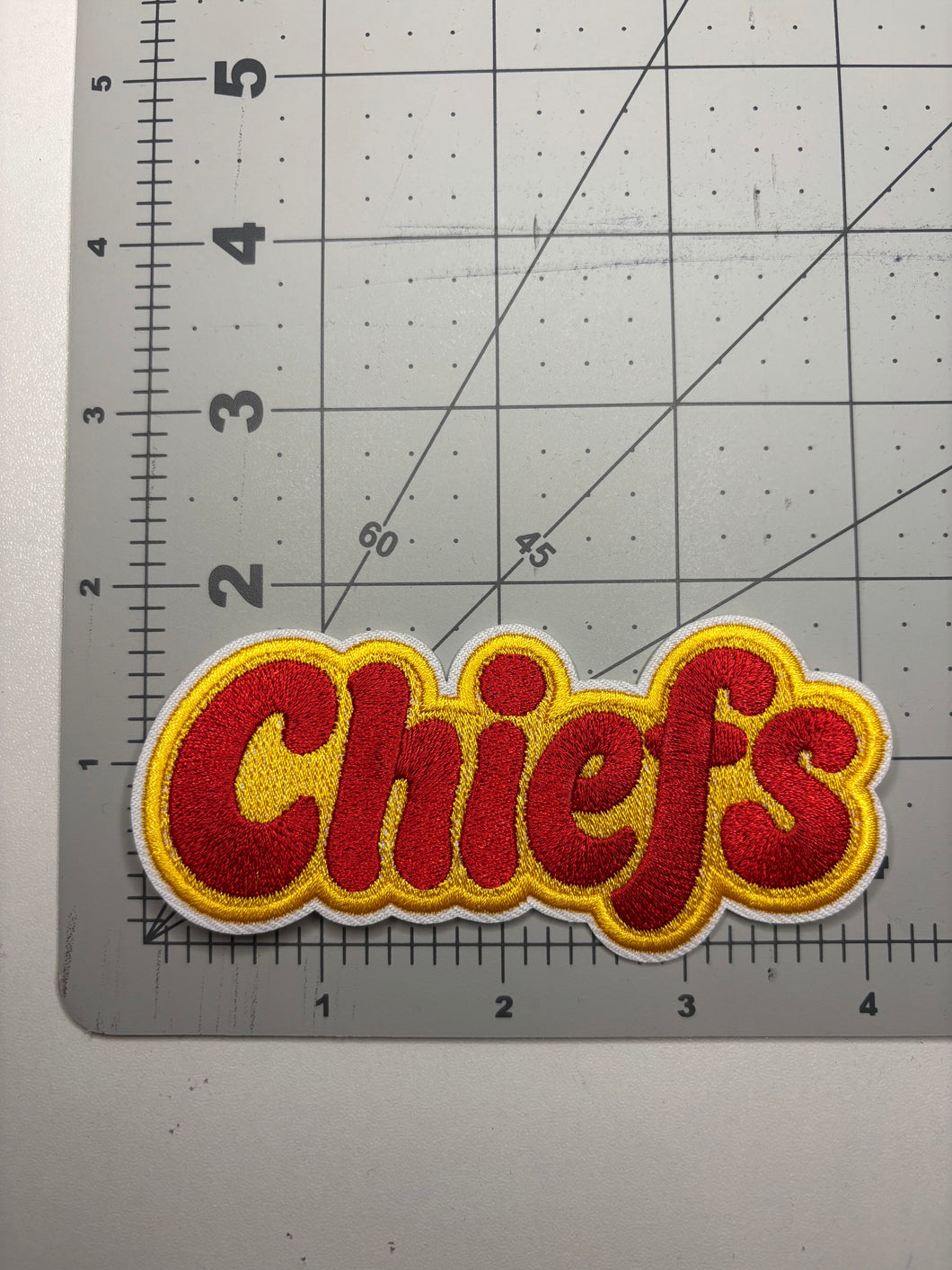 Chiefs Bubble Letters Patch