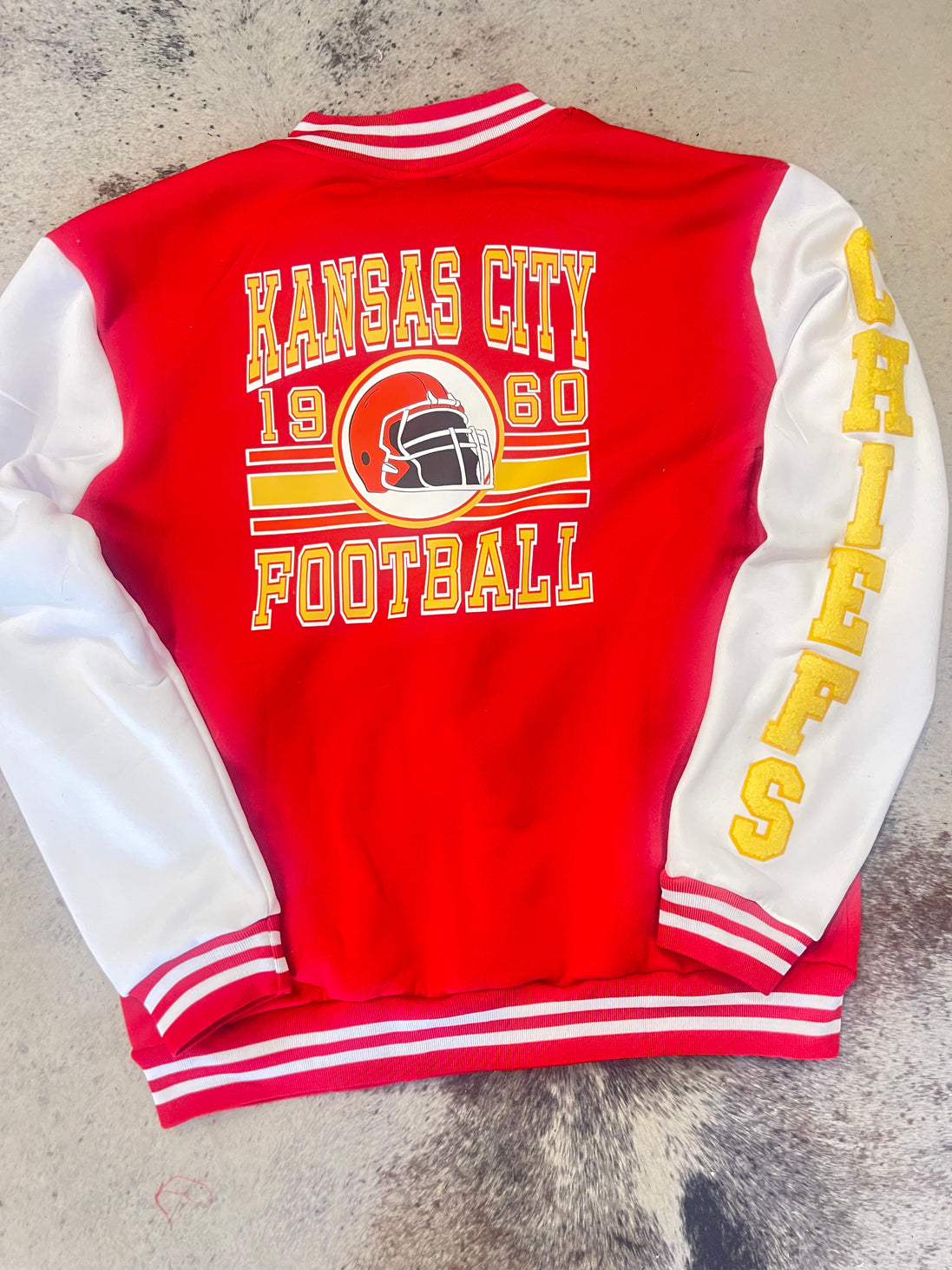 Varsity Jacket w/chenille letters