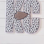 KC Leopard Chenille Patch Large
