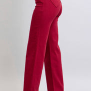 JUDY BLUE Heart Shaped Back Pockets High Waisted 90's Straight