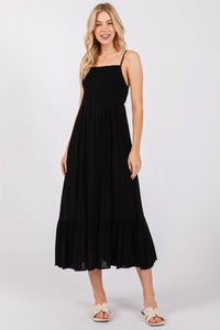 Smocked Ruffled Maxi Dress - ND40923