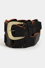 Load image into Gallery viewer, Abstract Faux Leather Chain Belt
