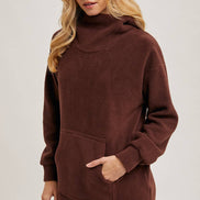 FLEECE HOODIE TUNIC