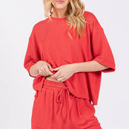 Ribbed Knit Lounge Top ONLY