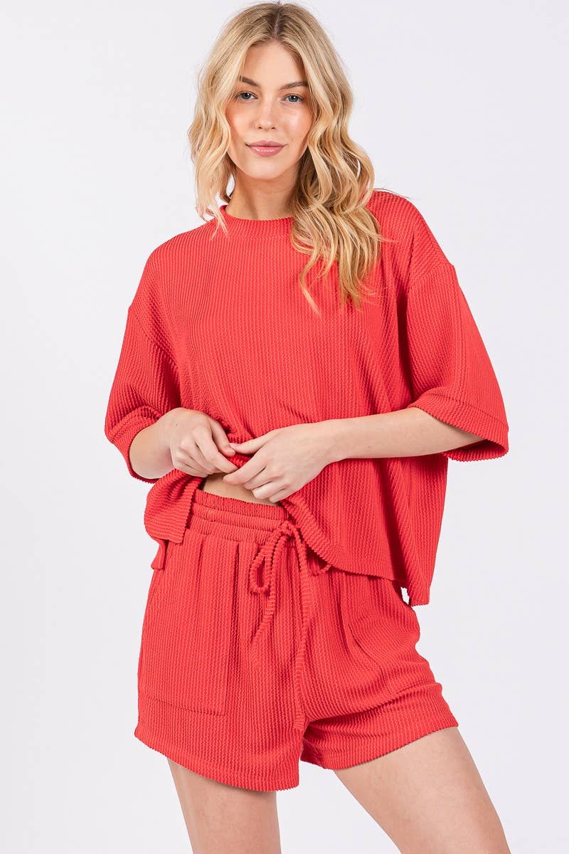 Ribbed Knit Lounge Top ONLY