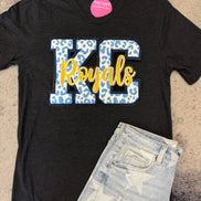 KC Royals Tee w/Chenille Patch