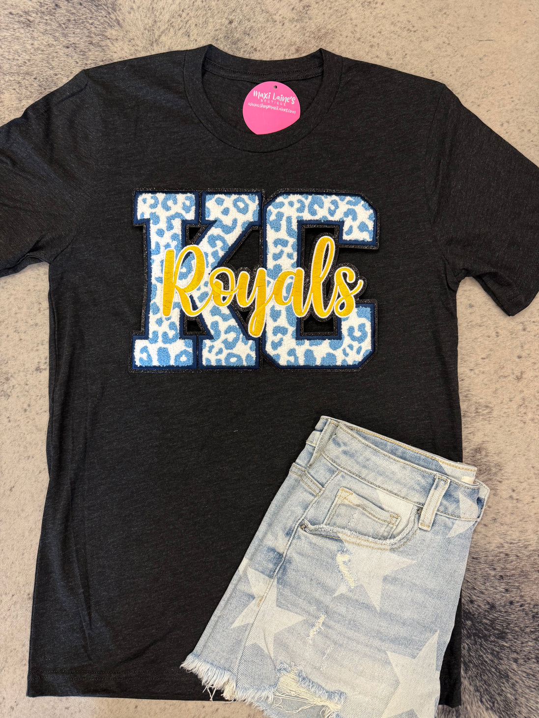 KC Royals Tee w/Chenille Patch