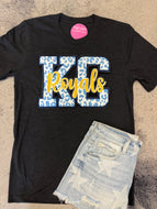 KC Royals Tee w/Chenille Patch