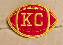 Load image into Gallery viewer, KC Football Chenille Red Patch
