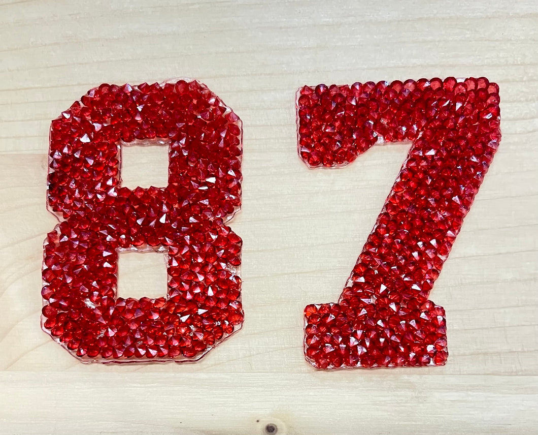 87 Iron-On Numbers