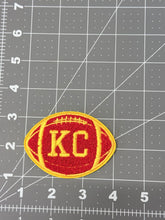 Load image into Gallery viewer, KC Football Chenille Red Patch

