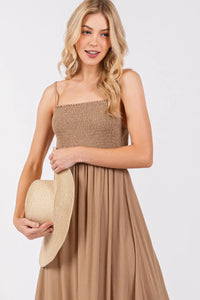 Smocked Ruffled Maxi Dress - ND40923