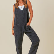 Washed Denim Overall Jumper