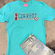 KC Current Soccer Tee w/Sequin patch