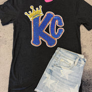 KC w/Crown Royals Tee w/Sequin Patch