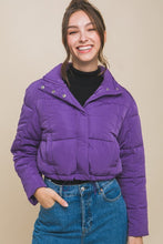 Load image into Gallery viewer, Puffer Cropped Jacket
