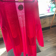 Front Pocket Long Cardigan