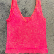 Reversible Neckline Cropped Tank