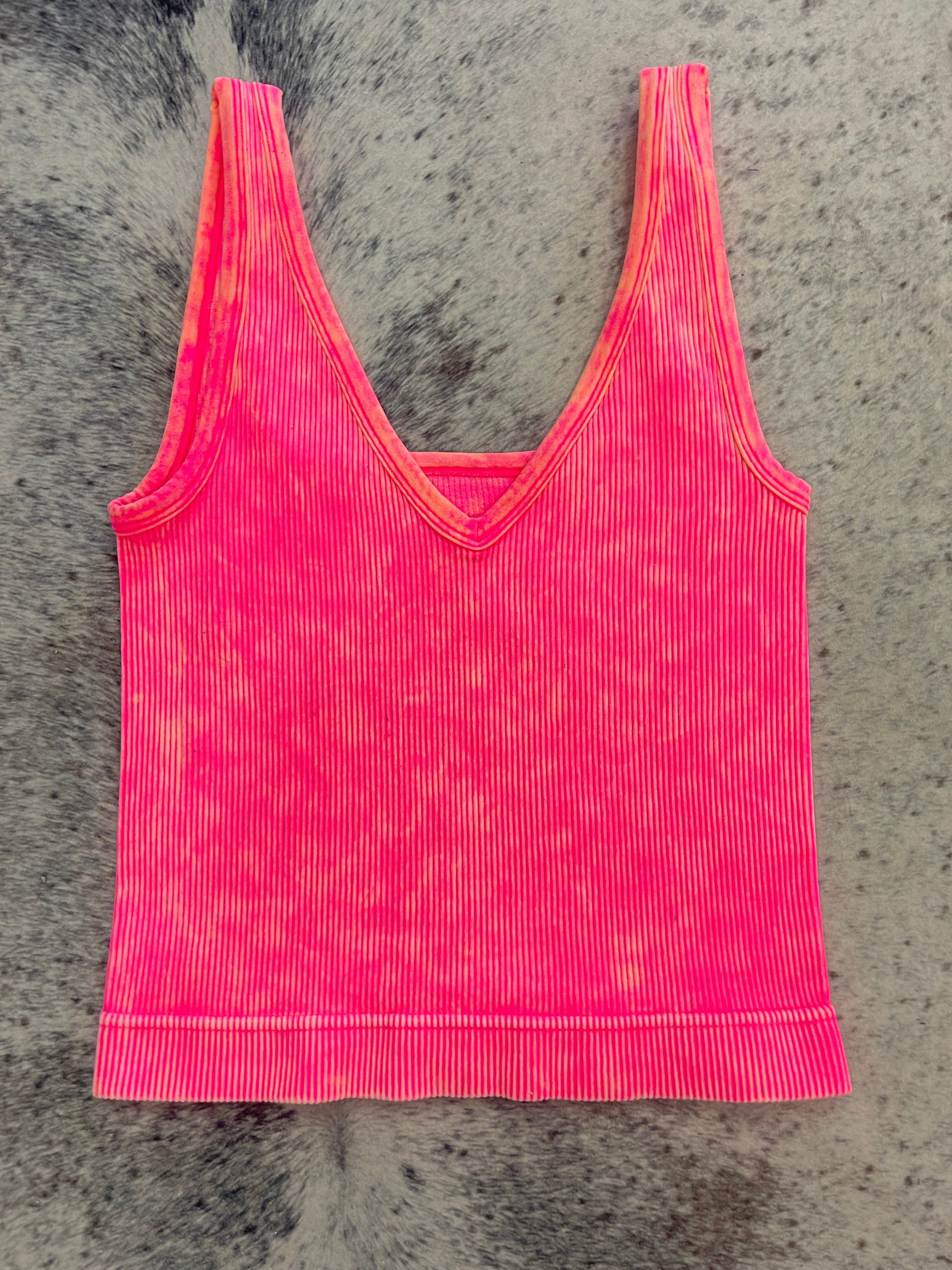 Reversible Neckline Cropped Tank