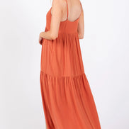 V-Neck Tiered Maxi Dress