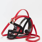 Clear Gameday Football Helmet Satchel/Crossbody Bag