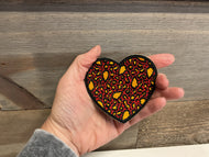 Leopard Arrowhead Heart Embroidered Patch