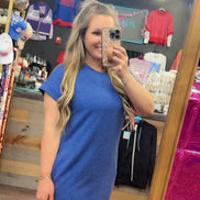 RIBBED MINI DRESS WITH SIDE POCKET