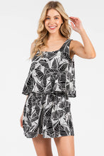 Load image into Gallery viewer, Sleeveless Flowy Tank with Wide Leg Short Romper - NJU60424D
