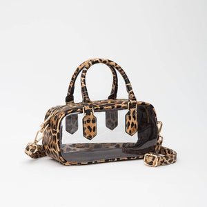 Clear East-West Top Handle/Crossbody