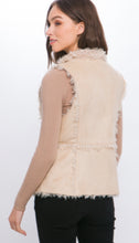 Load image into Gallery viewer, Suede Vest with Faux Fur Lining
