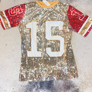 15 Sequin Jersey Dress (Yellow)