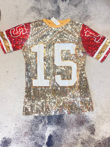 15 Sequin Jersey Dress (Yellow)