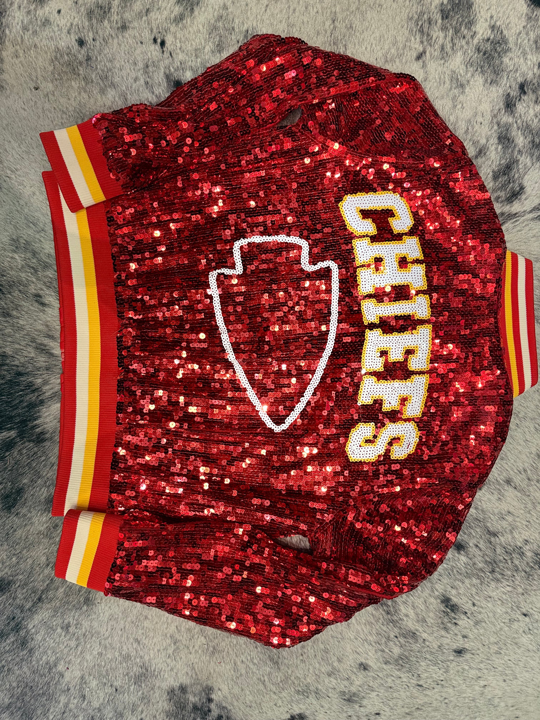 KC Sequin Bomber Jacket
