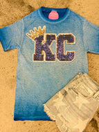 KC Crown Royals Tee w/Sequin Patch