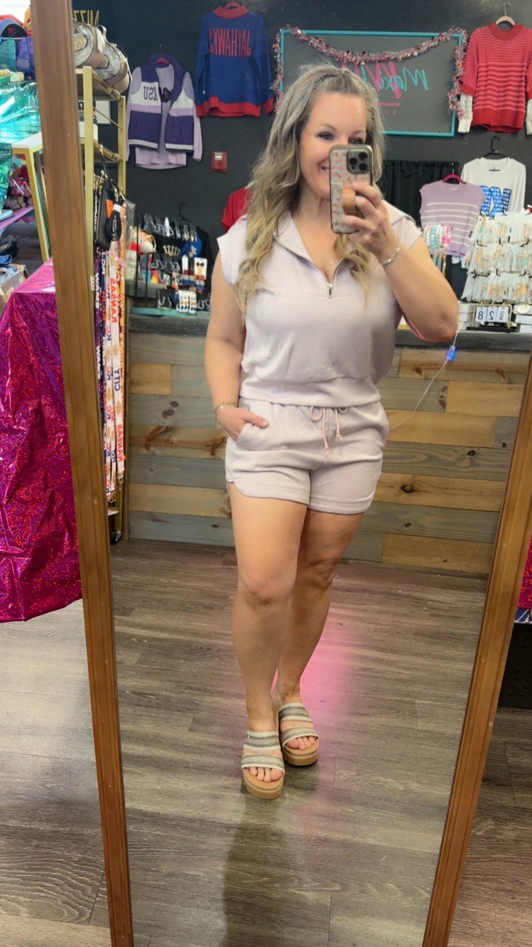 Blake Half Zip SHORTS only