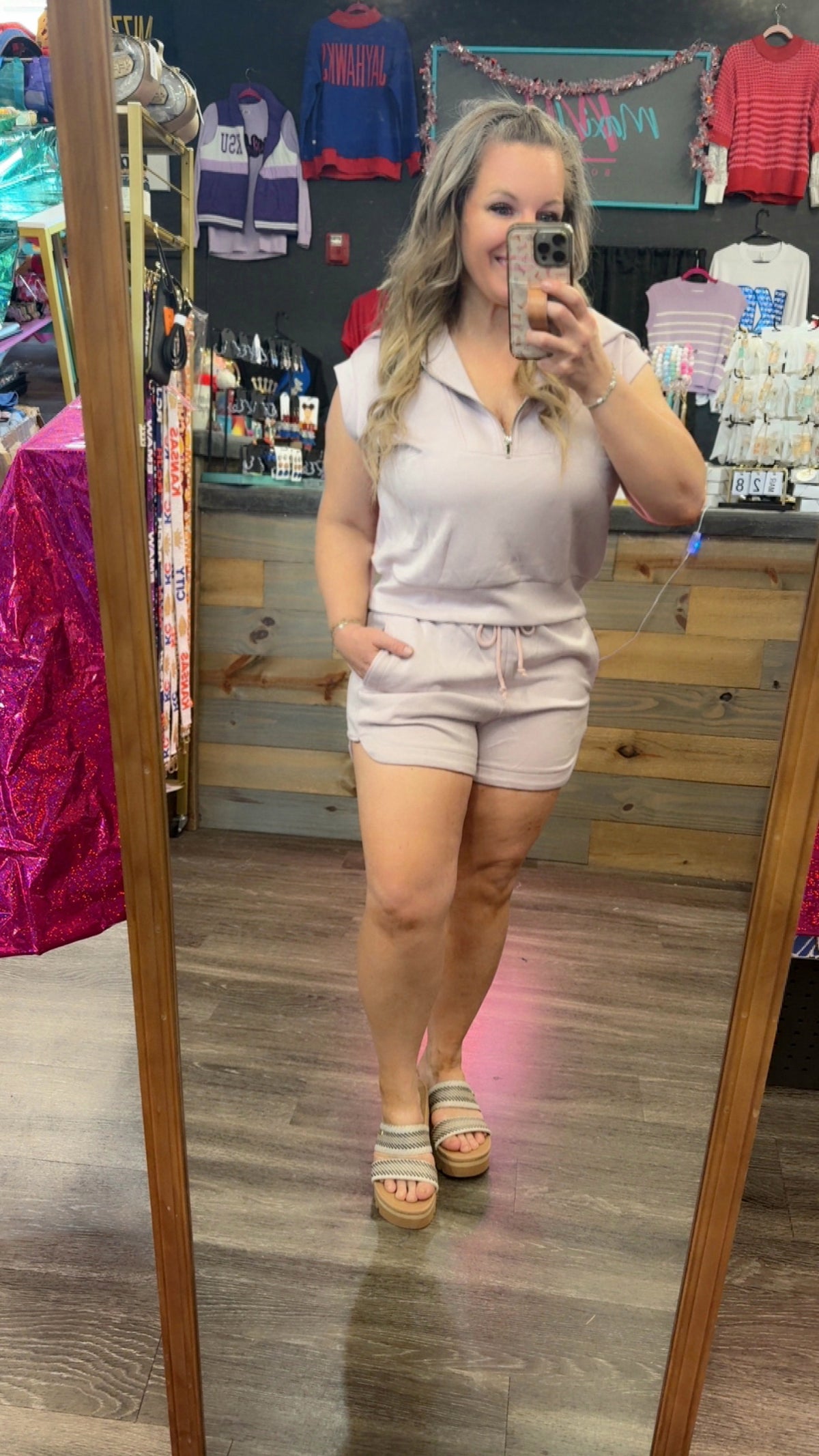 Blake Half Zip SHORTS only