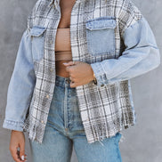 Plaid and Denim Jacket