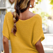 Knit Short Sleeve Sweater