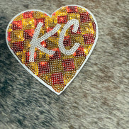 KC Sequin Heart Patch