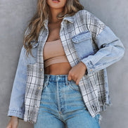 Plaid and Denim Jacket