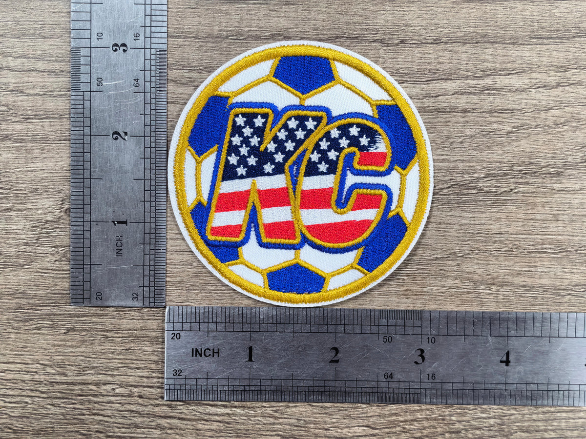 World Cup Kansas City Soccer Ball Embroidered Patch (3 inch)