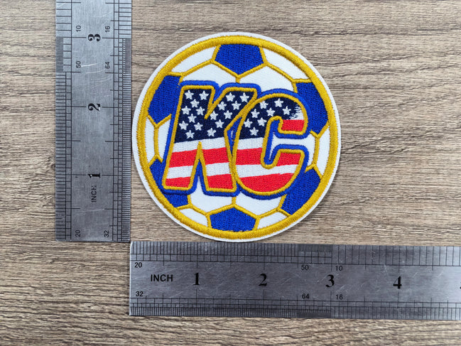 World Cup Kansas City Soccer Ball Embroidered Patch (3 inch)