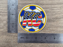 Load image into Gallery viewer, World Cup Kansas City Soccer Ball Embroidered Patch (3 inch)
