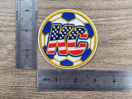 World Cup Kansas City Soccer Ball Embroidered Patch (3 inch)